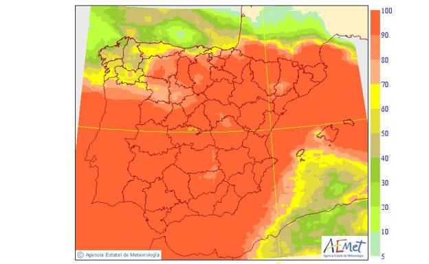 Aemet activa la alerta roja en Valencia y el norte de Alicante