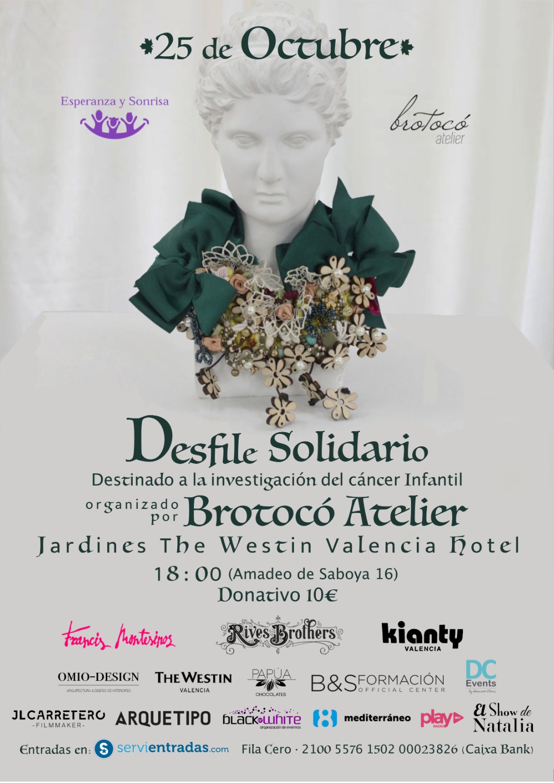 🔵 Brotocó atelier celebra su desfile solidario anual a favor de la ONG “Esperanza y Sonrisa”